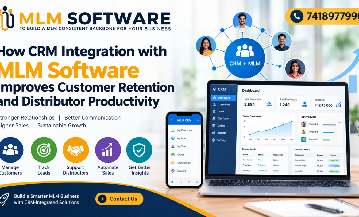 How CRM Integration with MLM Software Improves Customer Retention and Distributor Productivity