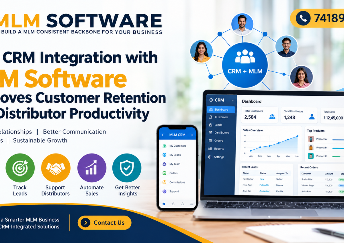 How CRM Integration with MLM Software Improves Customer Retention and Distributor Productivity